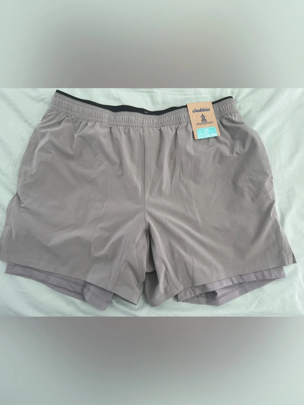 NWT Chubbies Men's The Gray Decembers Ultimate Training Shorts 5.5 In Sz XXL